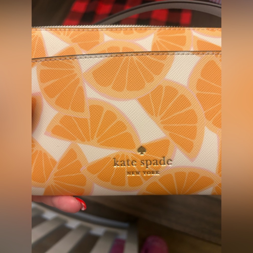 Kate spade citrus orange crossbody with slim card case - Picture 2 of 14
